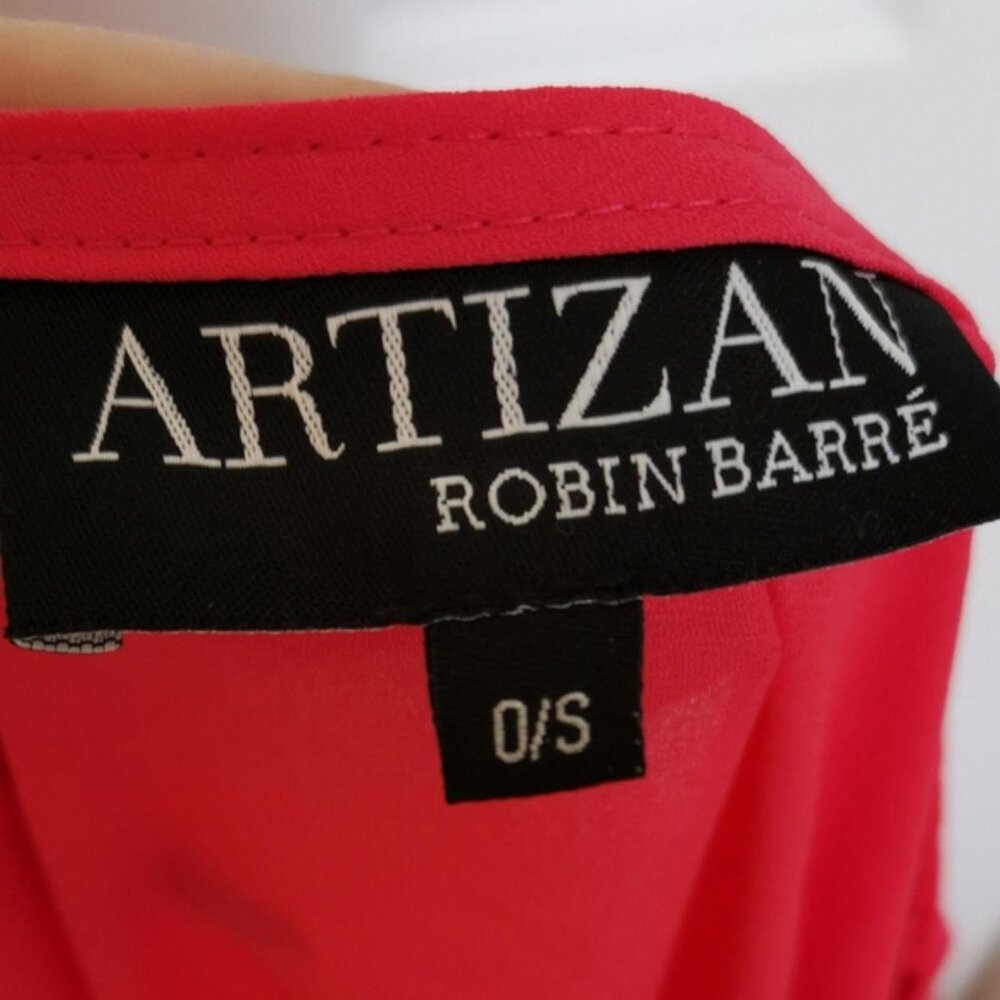 Coral Georgette Kimono top blouse by Artizancool... - Picture 5 of 5